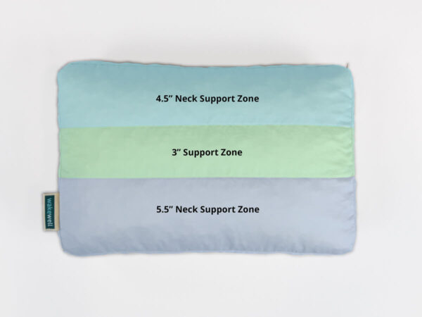 WakeWell Zoned Adjustable Pillow Size Small picture of support zones