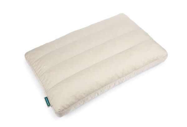 Queen WakeWell Zoned Adjustable Pillow, angled