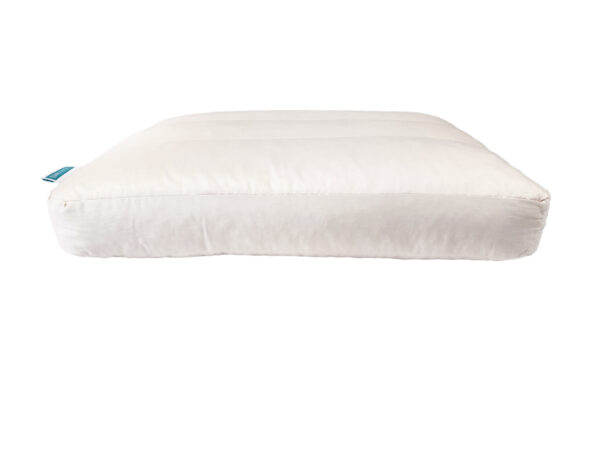 WakeWell Adjustable Pillow - Standard Size (20"x26"), Medium Loft (6 1/2"). All Natural Latex. Organic Cotton. Great for side-sleepers. Standard Pillow. Four adjustable zones.