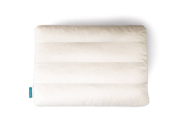 WakeWell Adjustable Pillow - Standard Size (20"x26"), Medium Loft (6 1/2"). All Natural Latex. Organic Cotton. Great for side-sleepers. Standard Pillow. Four adjustable zones.